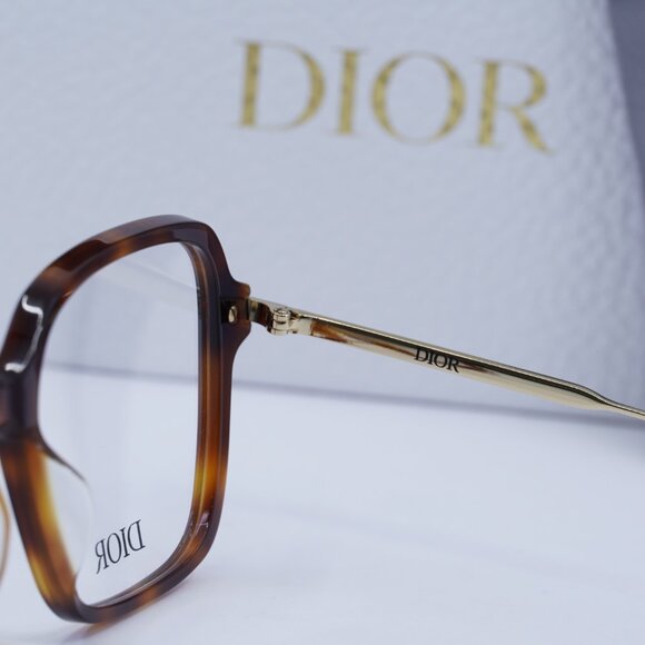 Final Price! Dior GEMDIORO S5I 2600 Shiny Light Havana Eyeglasses 54mm